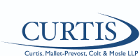 Curtis logo with the full name Curtis, Mallet-Prevost, Colt & Mosle LLP
