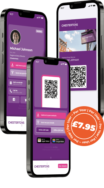 Digital business cards example