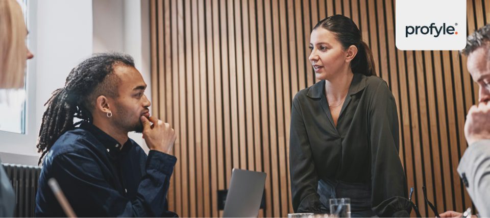 A meeting where you need a business card