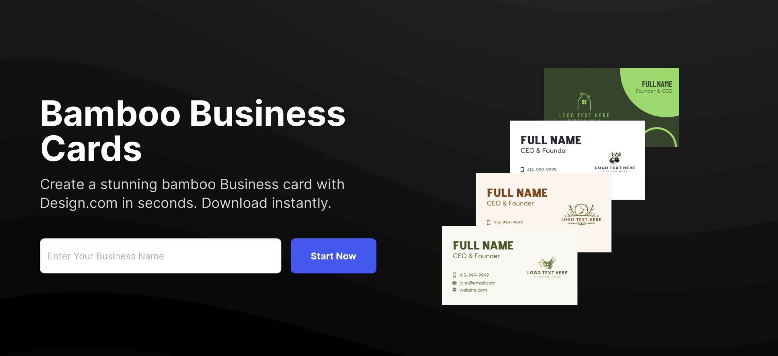 bamboo cards