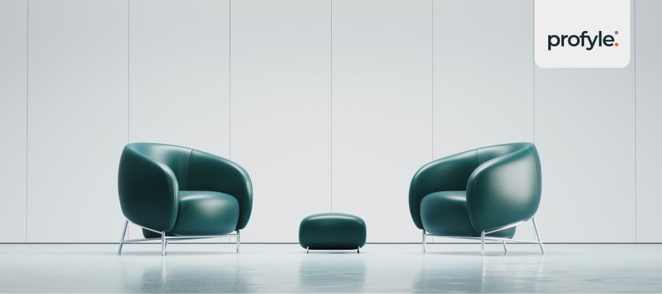 two chairs together as a symbol of a partnership