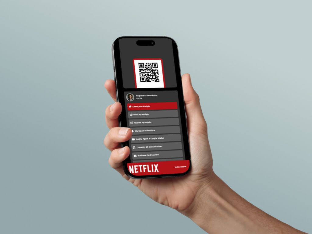 QR code in an Apple Wallet business card