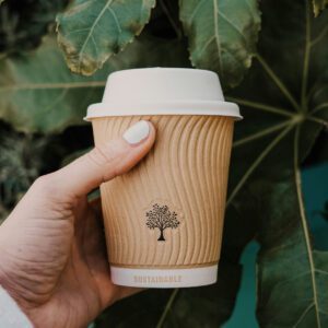 A reusable coffee cup