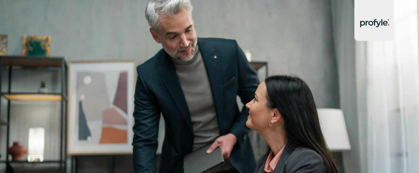 managers in a discussion